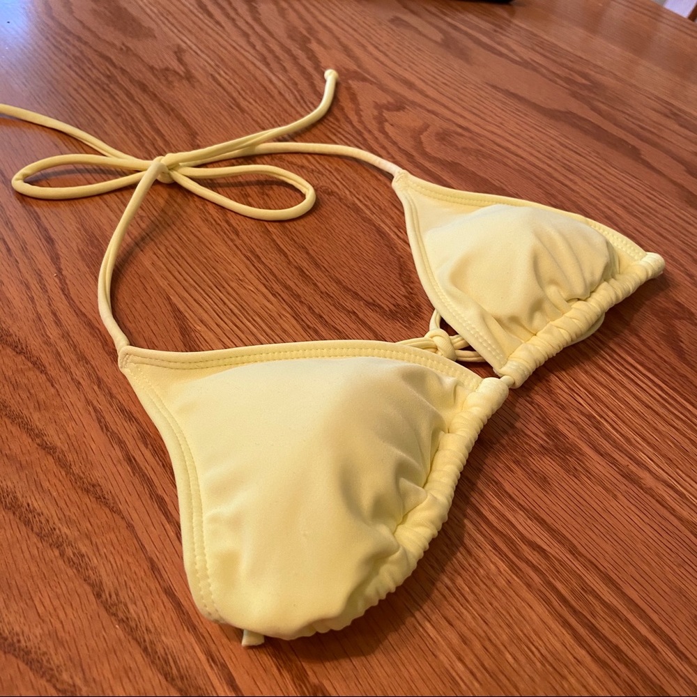 Lilu Bikini Top, Neon, size XS